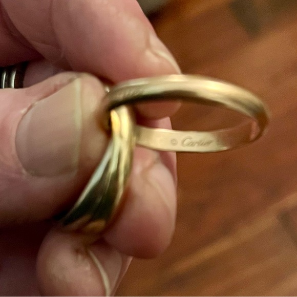Cartier Classic Trinity Ring 18K White, Yellow & Rose Gold - Picture 4 of 5